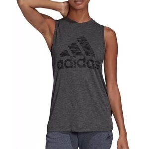 Adidas Charcoal Sleeveless Top